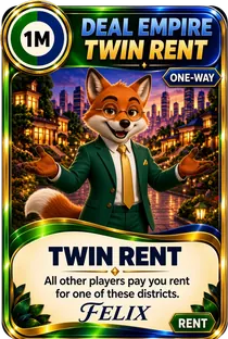 Twin Rent card